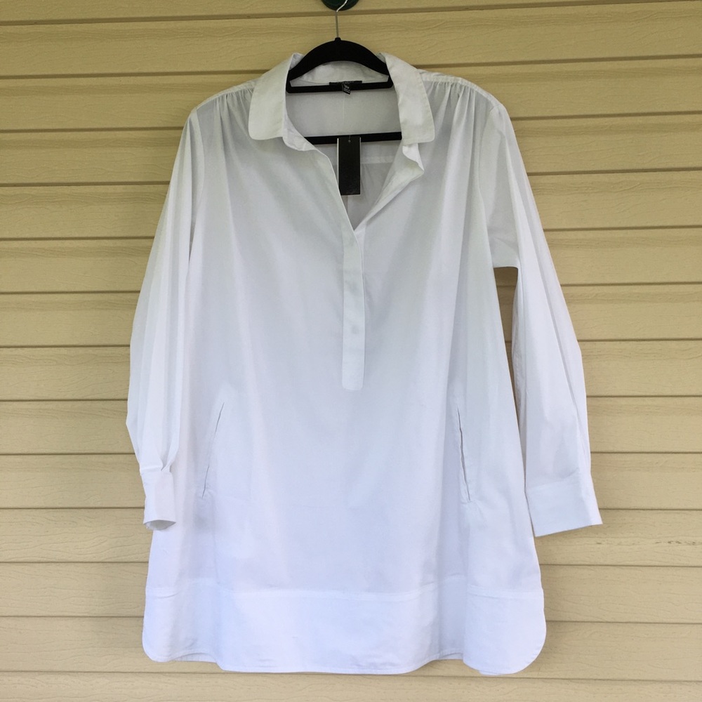 Premise Crisp White Pullover Shirt